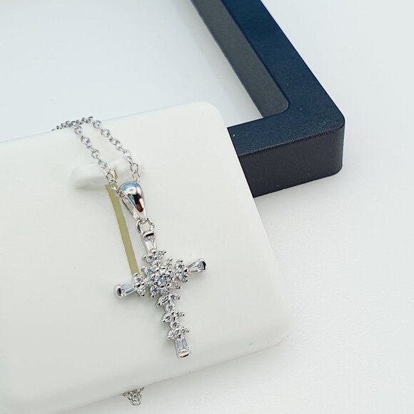 "925 Sterling Silver Cubic Zircon Necklace, UU1P7A7003 - Picture 3 of 9